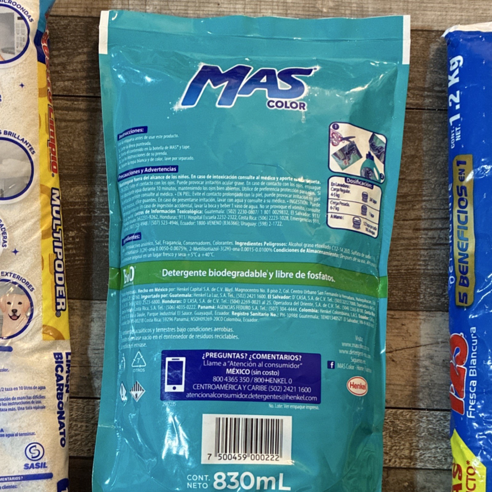 Maestro Limpio, MAS color, 123 multiusos Laundry Detergent Powder Liquid 3 Pack