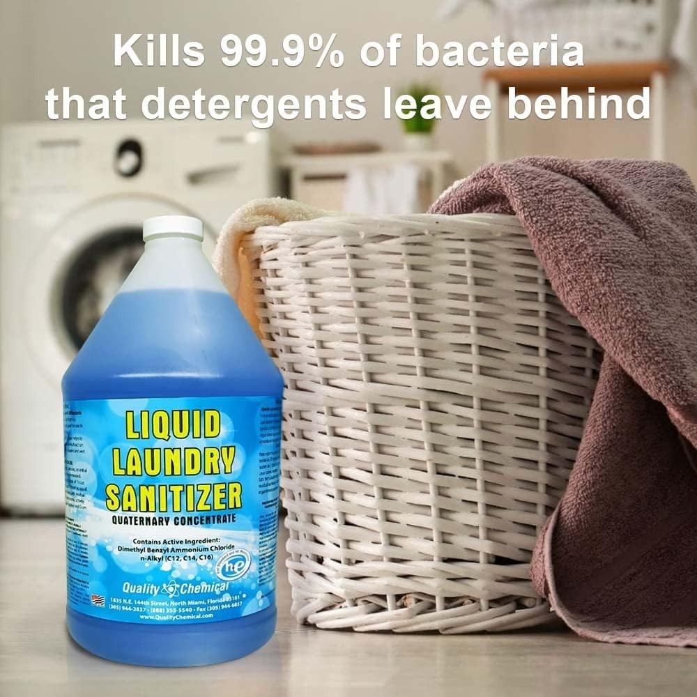 Bleach-Free Laundry Sanitizer 128 oz – Safe for Kids’ Clothes & Delicates