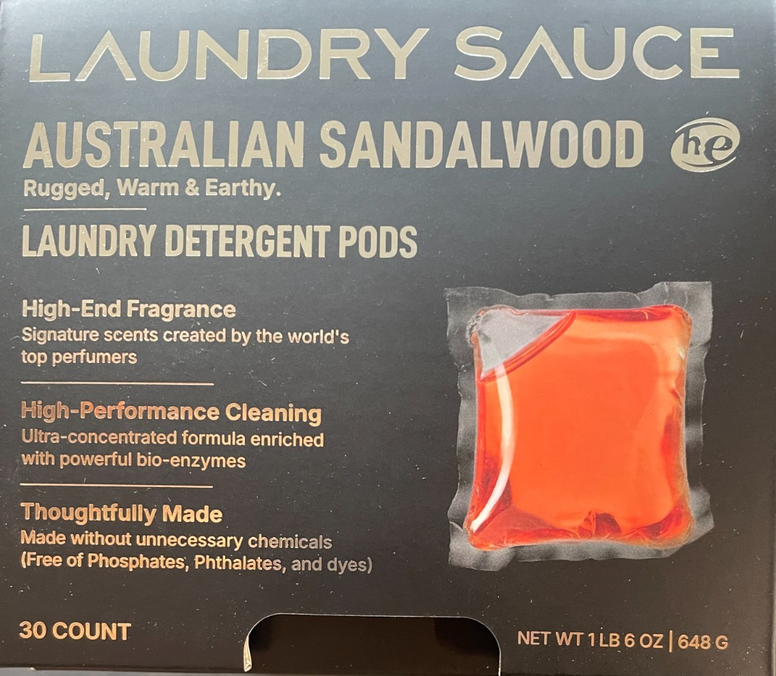 Laundry Sauce Australian Sandalwood Laundry Detergent Pods – 30ct