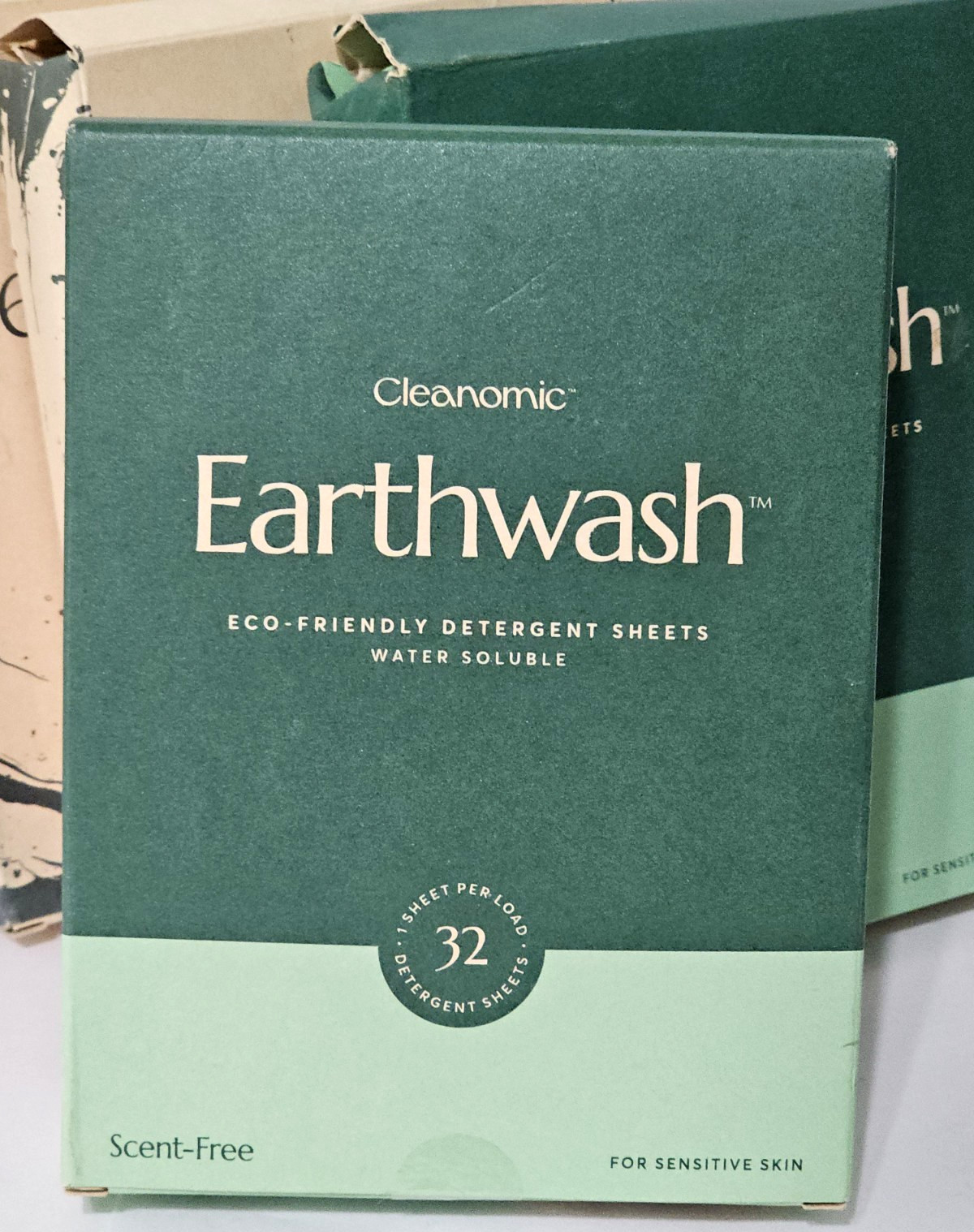 7 Cleanomic Earthwash Eco-Friendly Scent Free Detergent Sheets 32 Loads Each