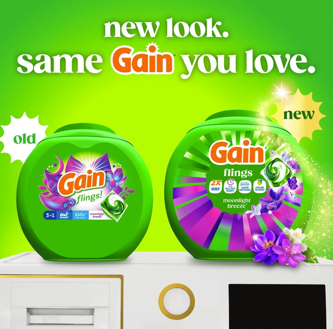 [FASH SALE] Gain Flings Laundry Detergent Pacs Moonlight Breeze 102 Ct 2 Pack