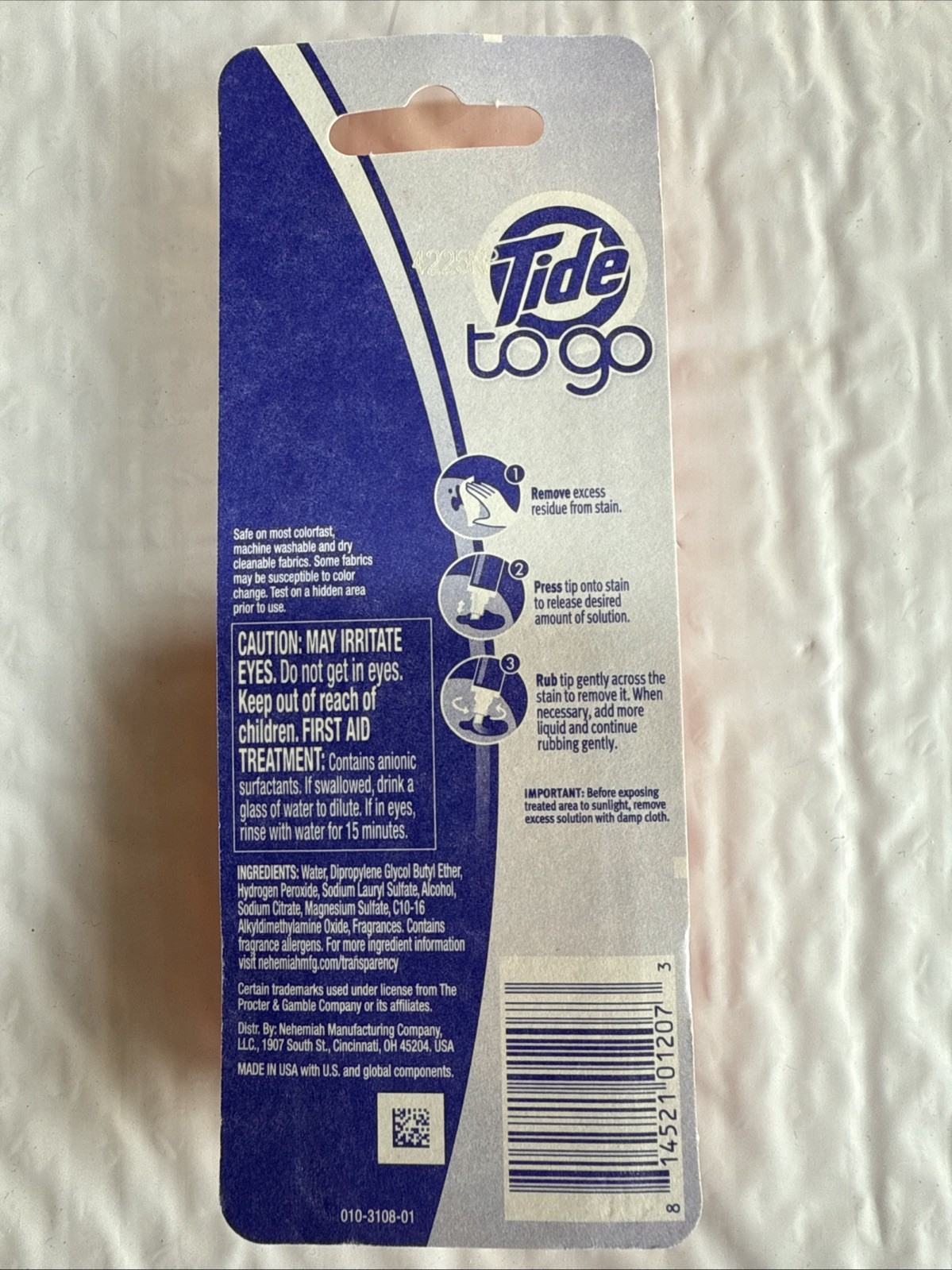 NEW Tide Stain Remover for Clothes,Tide To Go Pen,Instant Spot Remover 1 Count..