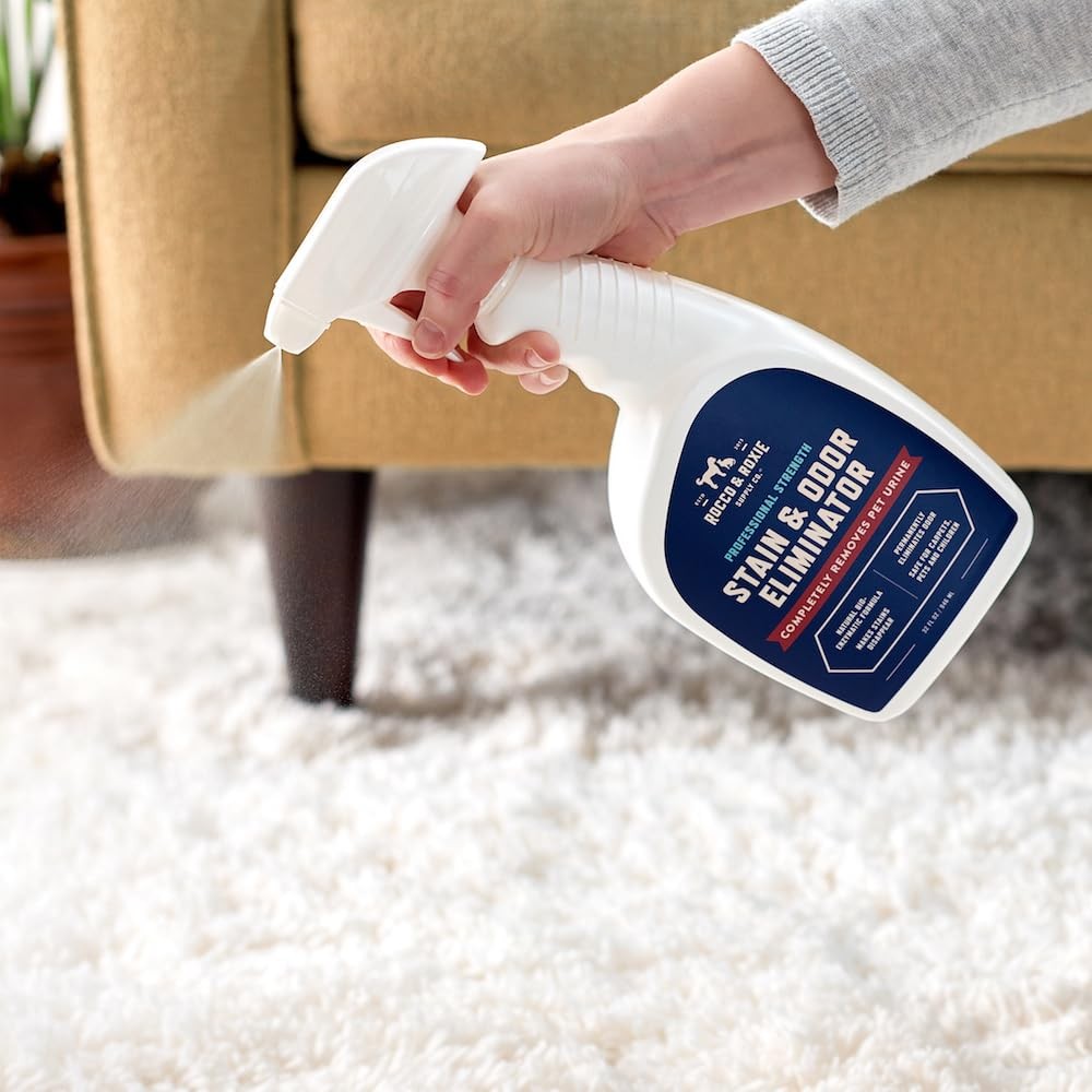 Rocco & Roxie Pet Stain & Odor Eliminator, Enzyme Cleaner, Carpet, Urine Destroy