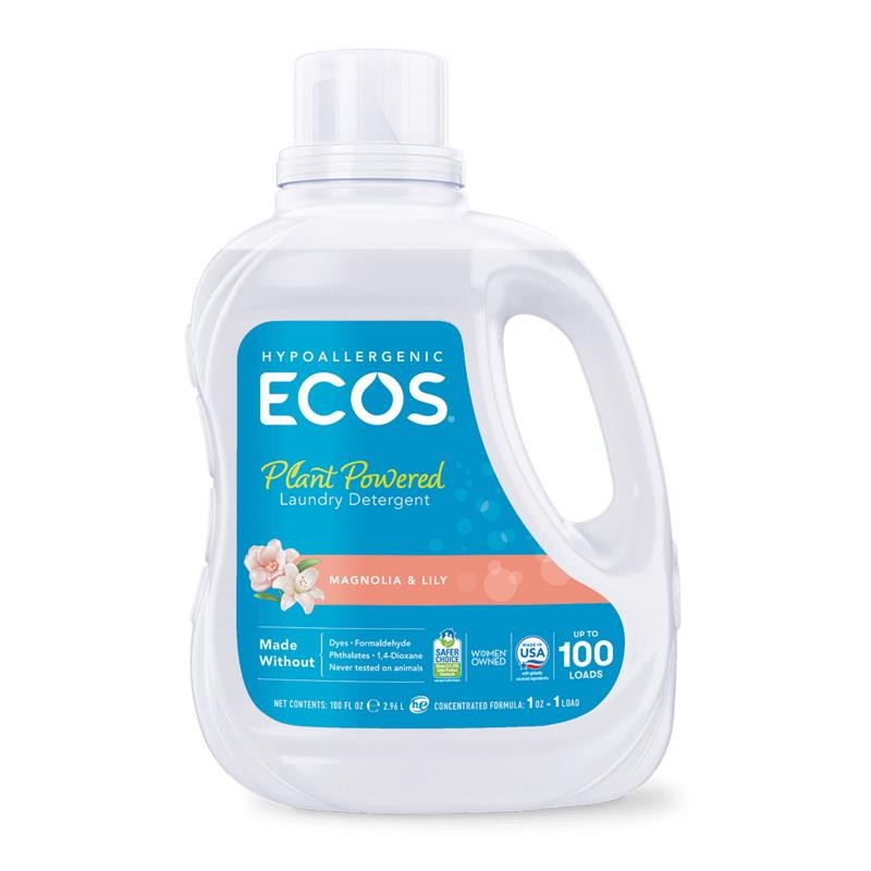 ECOS Magnolia Scent Laundry Detergent Liquid 100 oz 1 pk (Pack of 4)