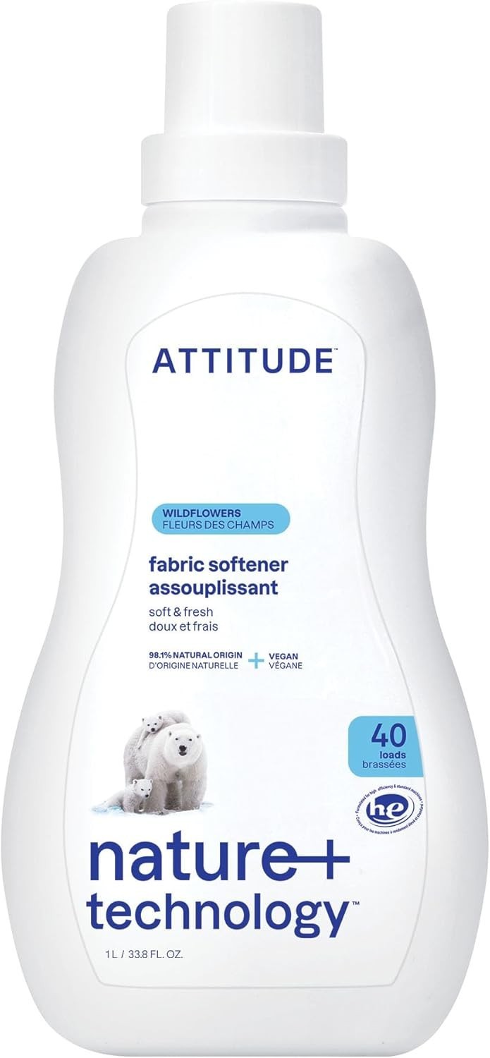 Liquid Fabric Softener, Plant-Based & , HE Compatible, Naturally Derived, Wil…