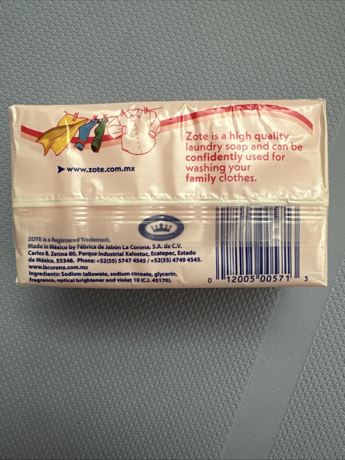 Zote Pink Laundry Soap Bar – All-Purpose Cleaning