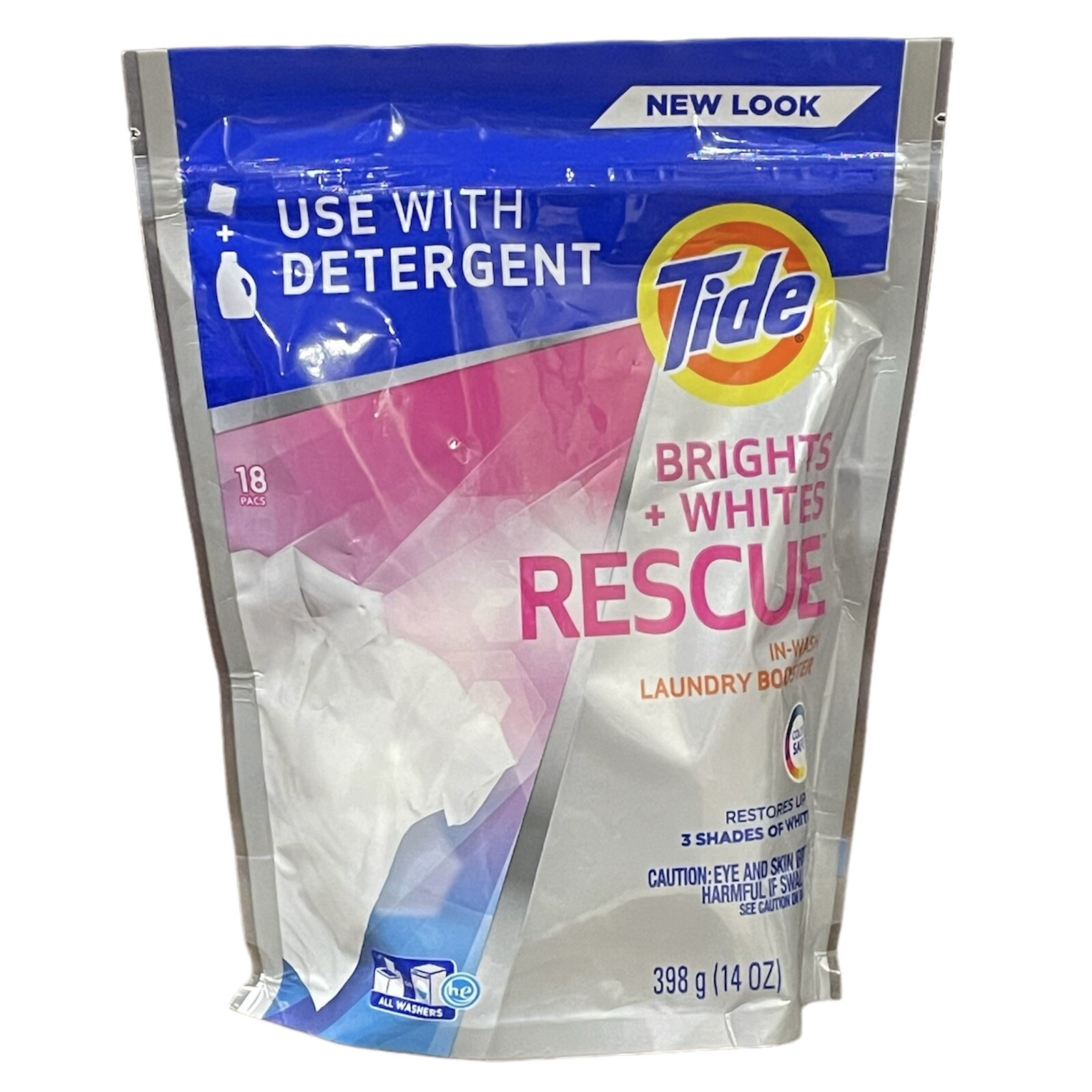 Tide Brights & Whites Rescue In Wash Laundry Booster Color Safe Lot Of 3