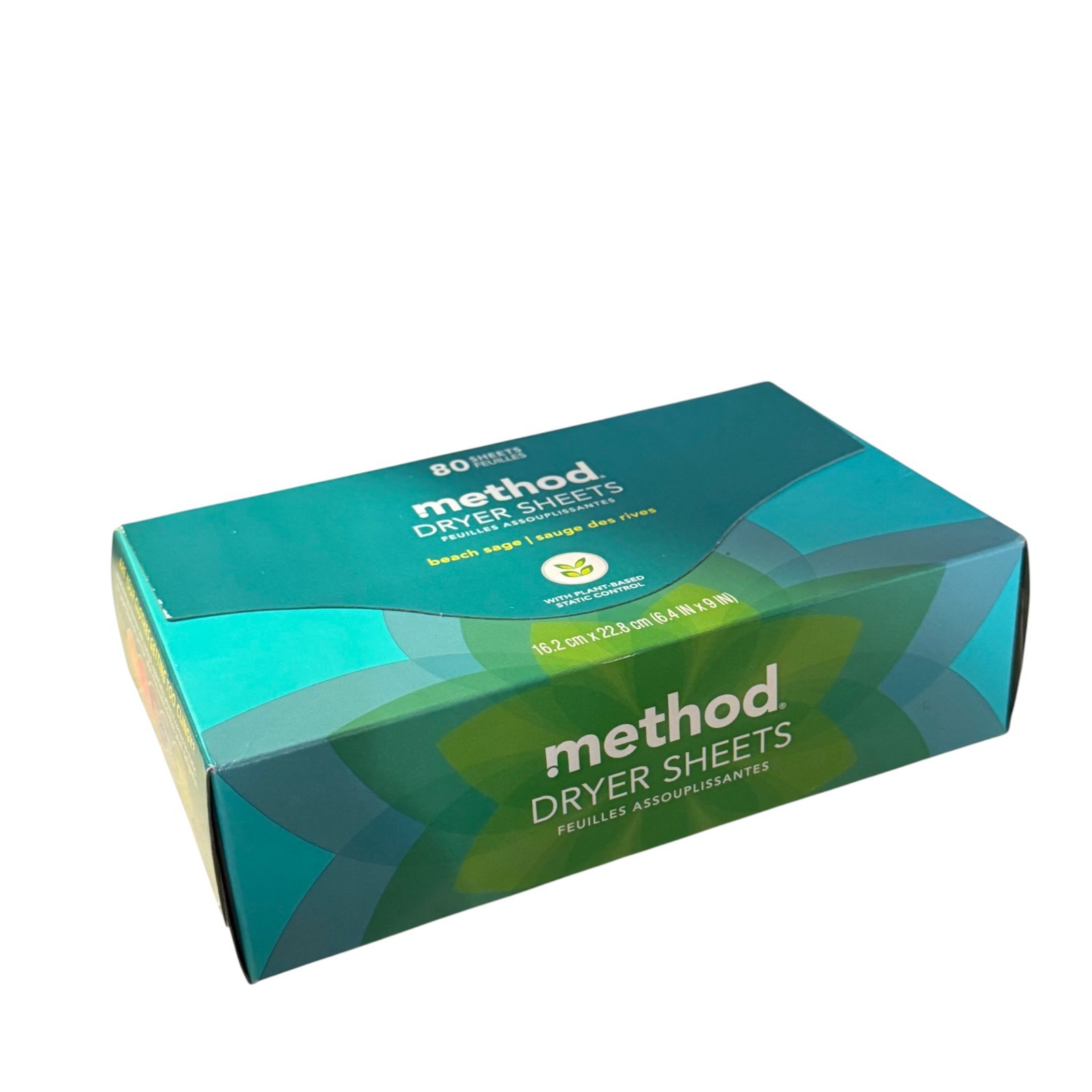 Method Dryer Sheets Beach Sage 80 Sheets Plant-Based Laundry NEW Sealed