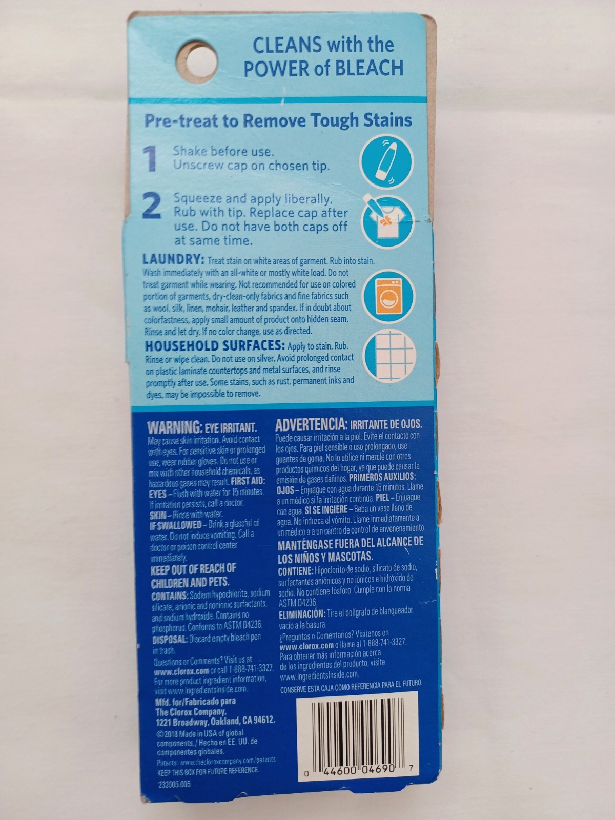 Clorox Bleach Pen Dual Tip Zero Splash 2oz New Discontinued