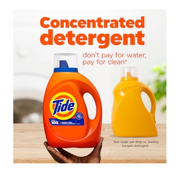 [BIG SALE] Tide Original HE Laundry Detergent 100 Loads 125 -fl oz
