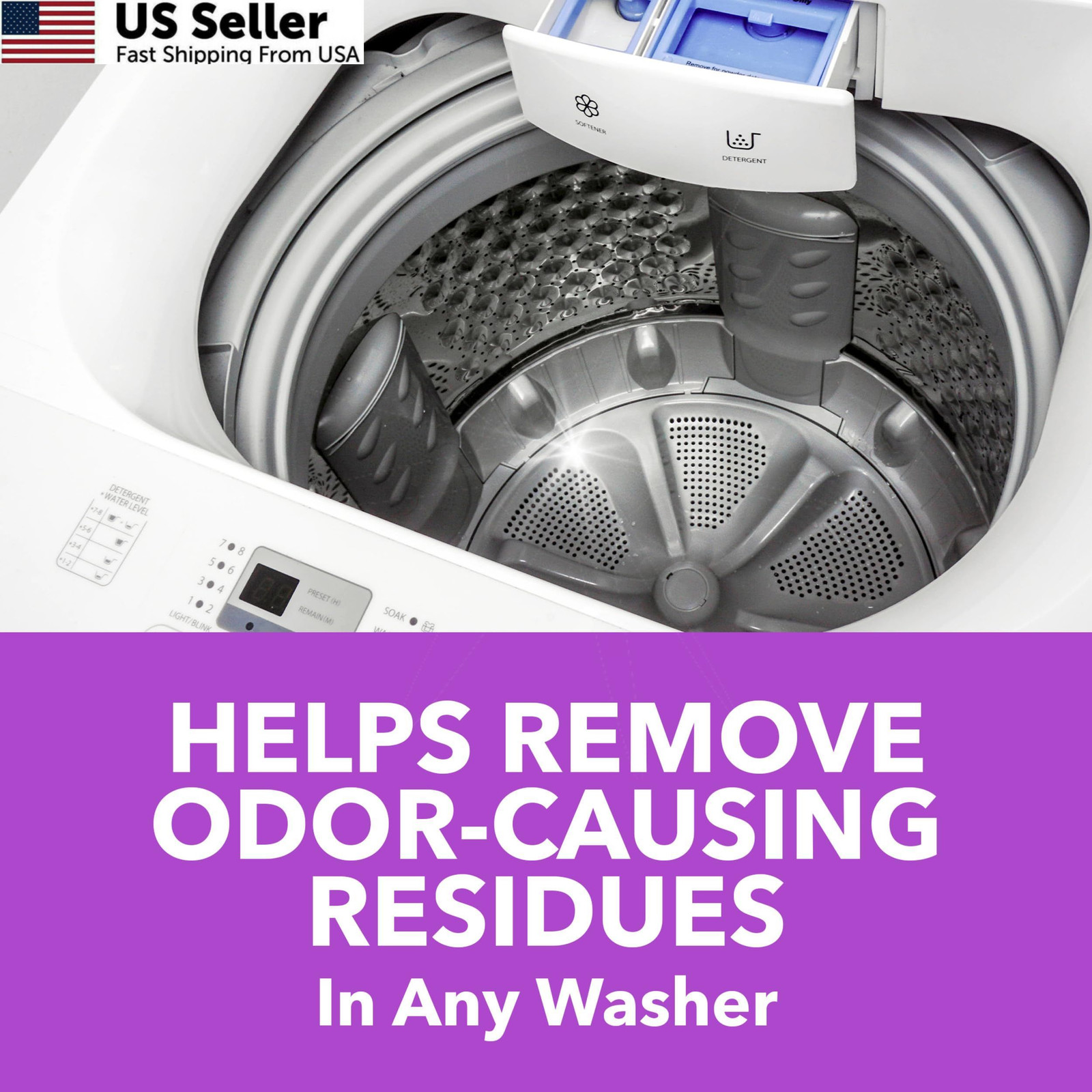 Washing Machine Cleaner Tablets with Odor Blasters Deep Cleaning 4 Count USA