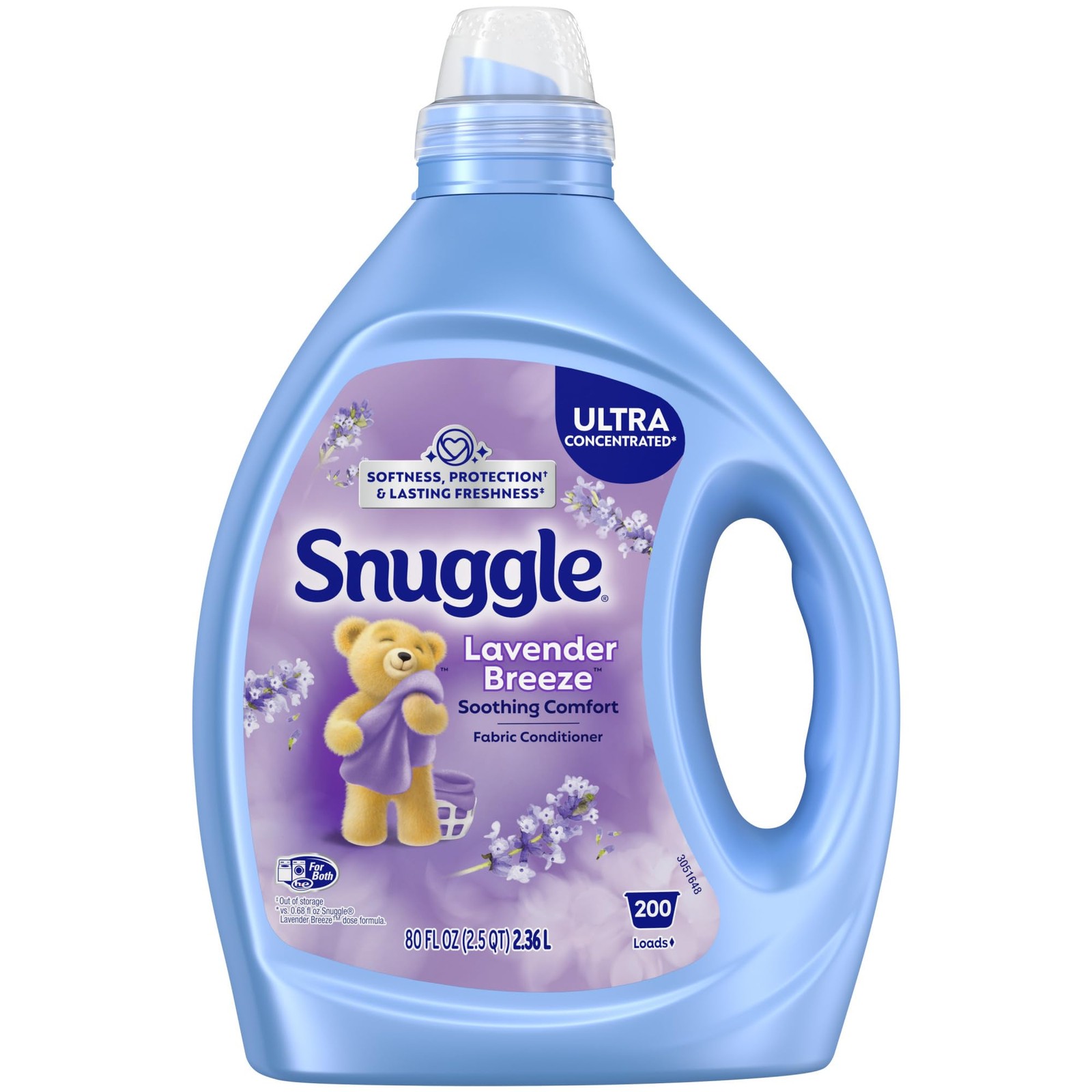 Snuggle Fabric Softener Liquid, Ultra 80 Fl Oz (Pack of 1), White