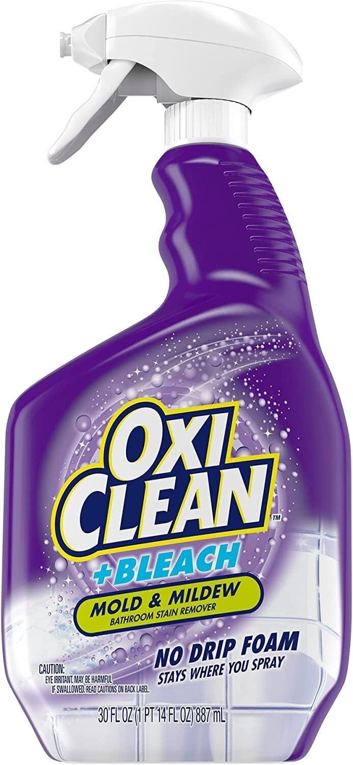 OxiClean plus Bleach, No Drip Foam, Mold & Mildew 30 Fl Oz (Pack of 2)