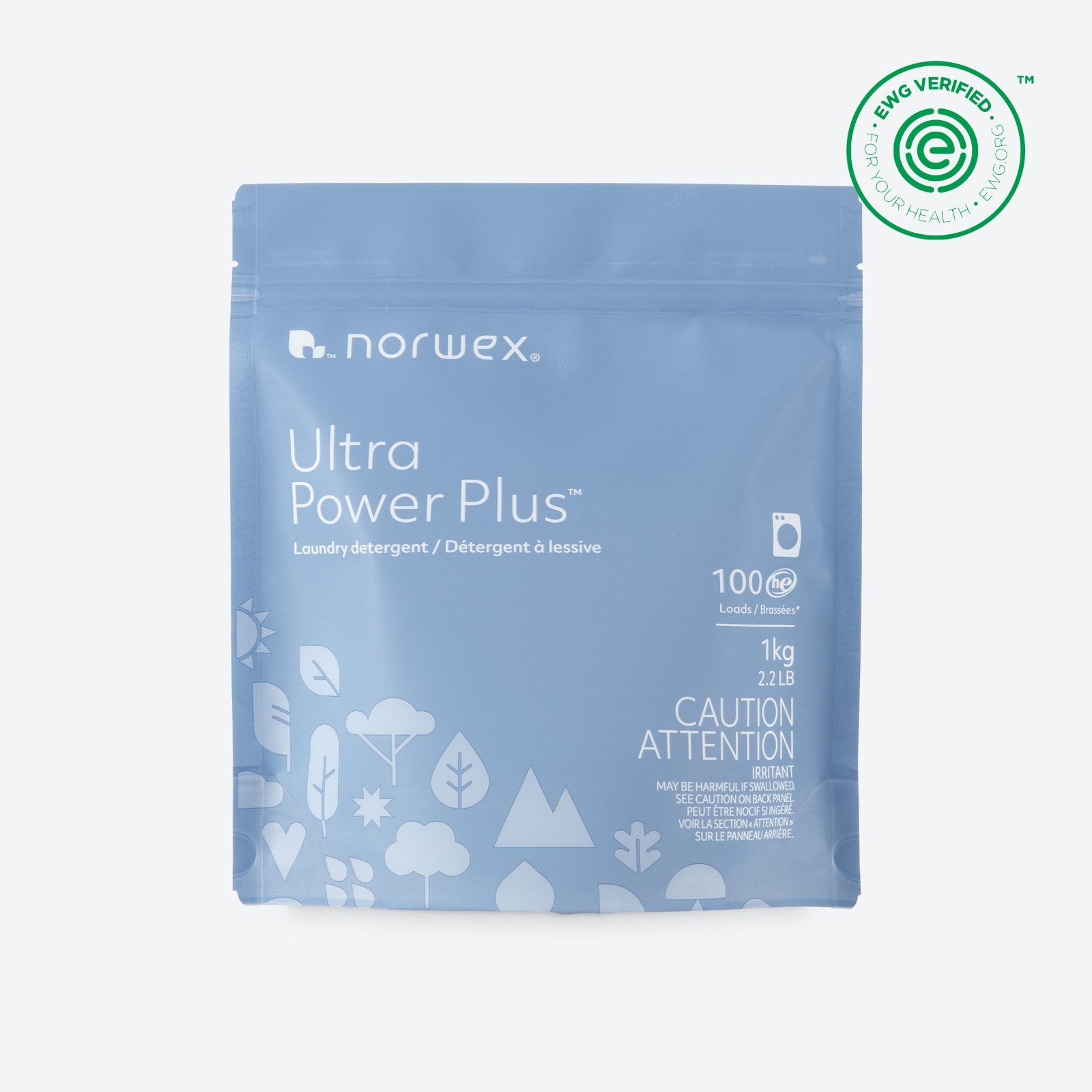 Norwex Ultra Power Plus Laundry Detergent Powder 1kg 2.2lb HE 100 Loads