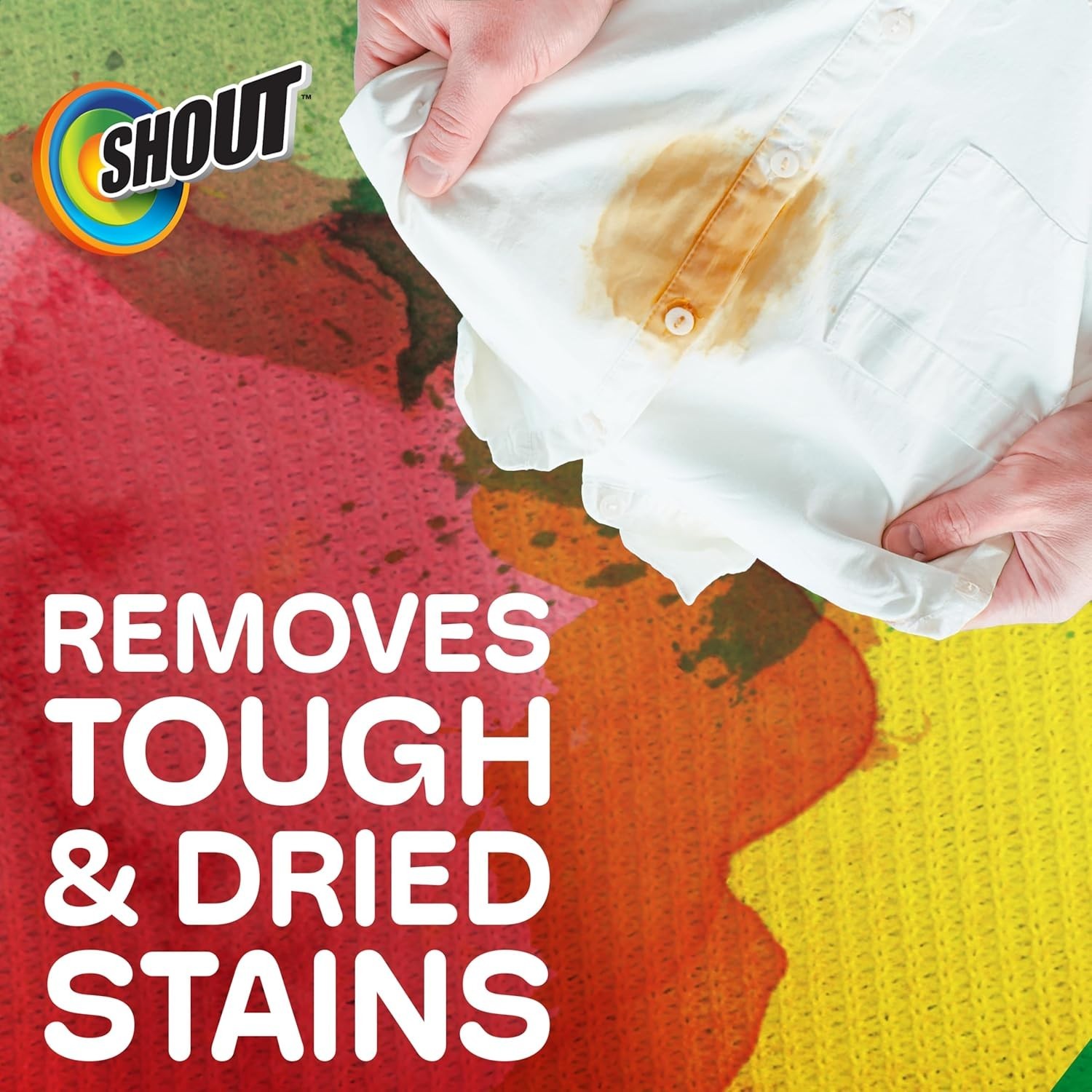 Shout Advanced Laundry Stain Remover Gel 22oz Spray for Tough Stains