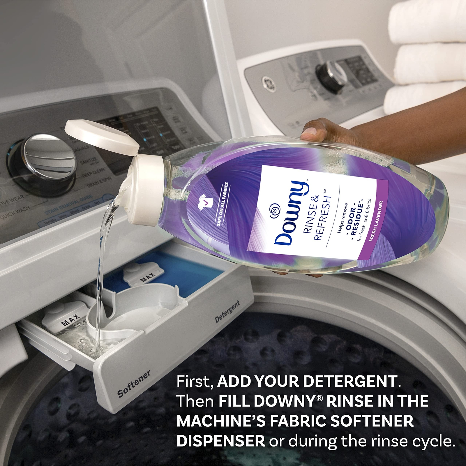 Downy Rinse And Refresh 48 Fl Oz Lavender Odor Remover Fabric Booster