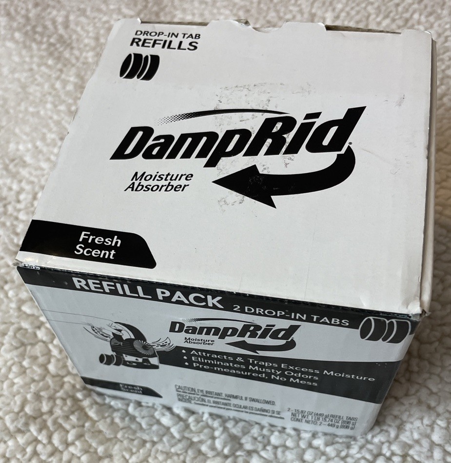 Damprid 15.8 Ounce Odor Free Odor-fighting Moisture Absorber Refills 2 Pack