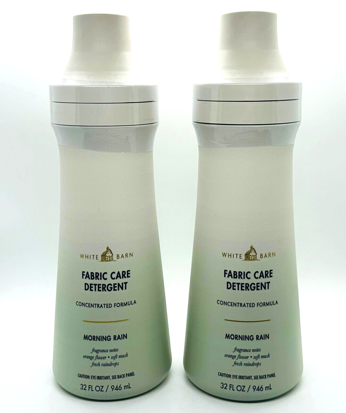 2-Pack Bath & Body Works MORNING RAIN Laundry Fabric Care Detergent 32 oz